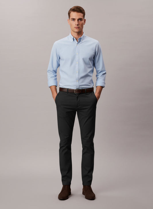 Chinos - Slim Fit Pants (Black)