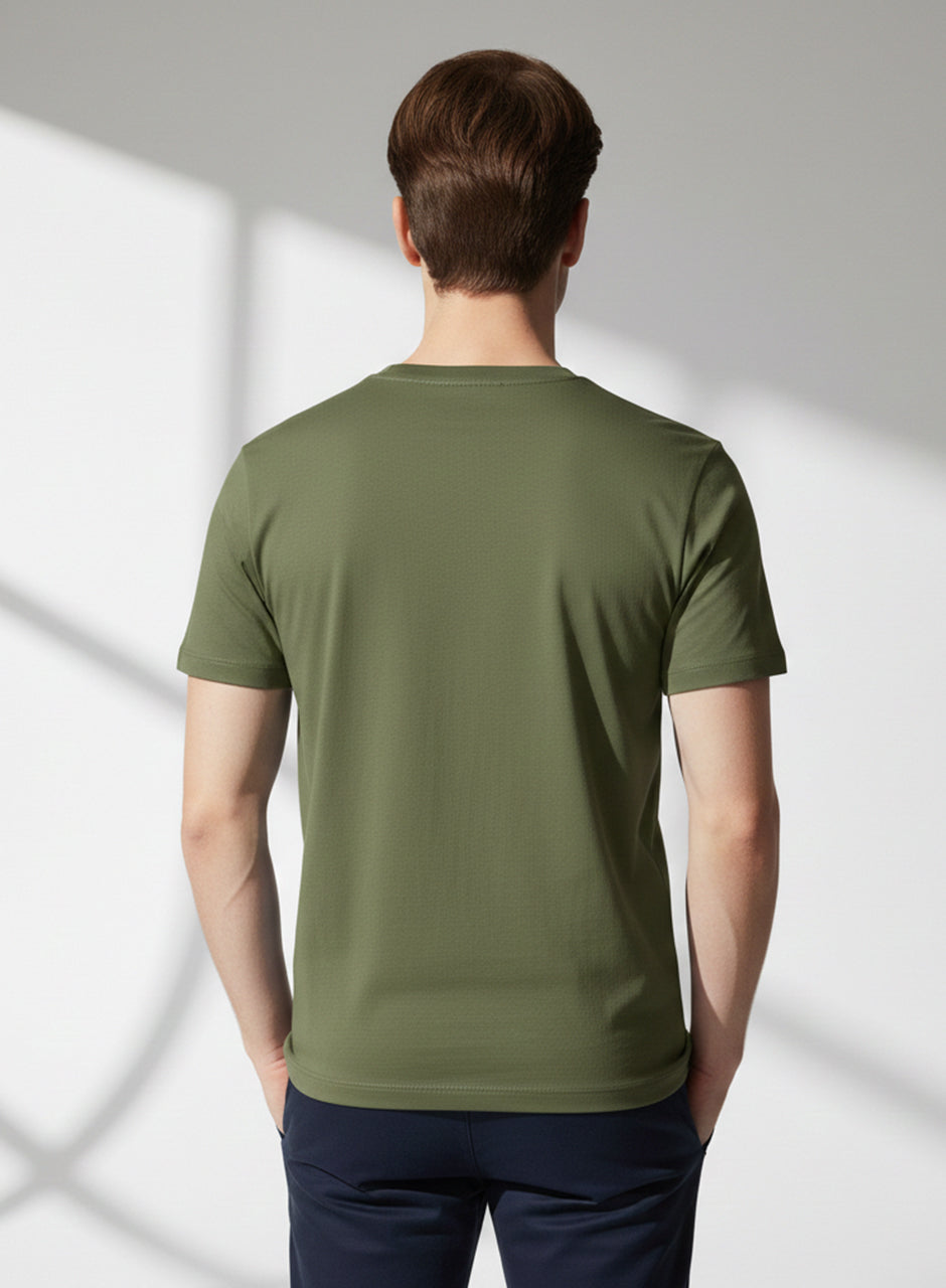 Green Men Crew-Neck T-Shirt