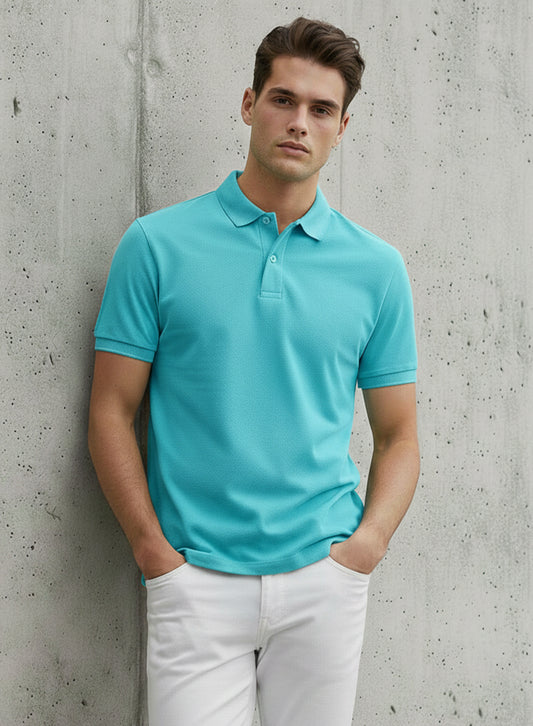 Aqua Polo Tee