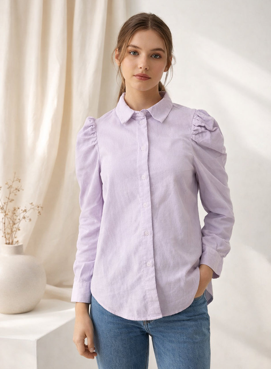 Collar Top - Lilac