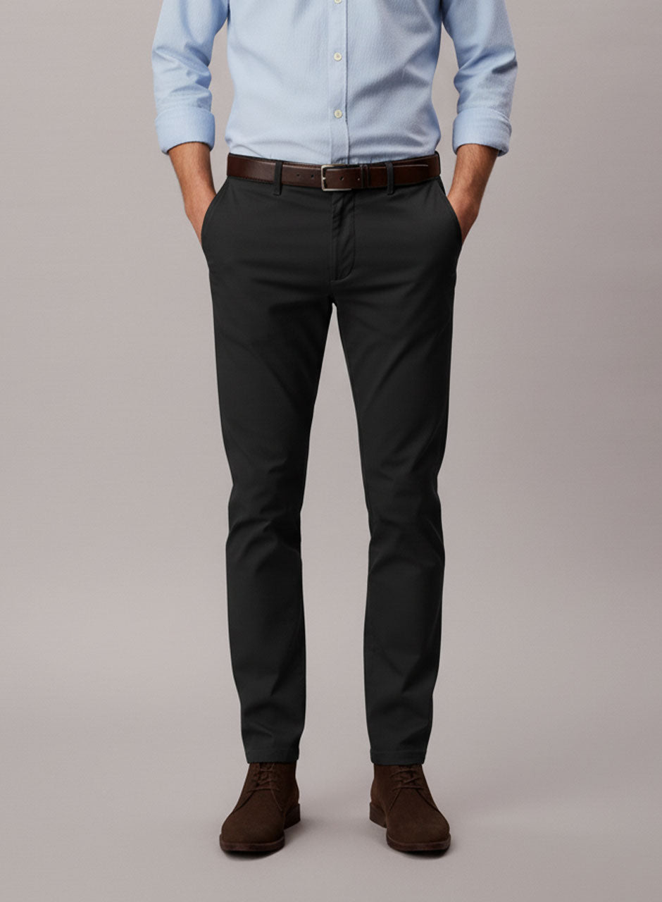 Chinos - Slim Fit Pants (Black)