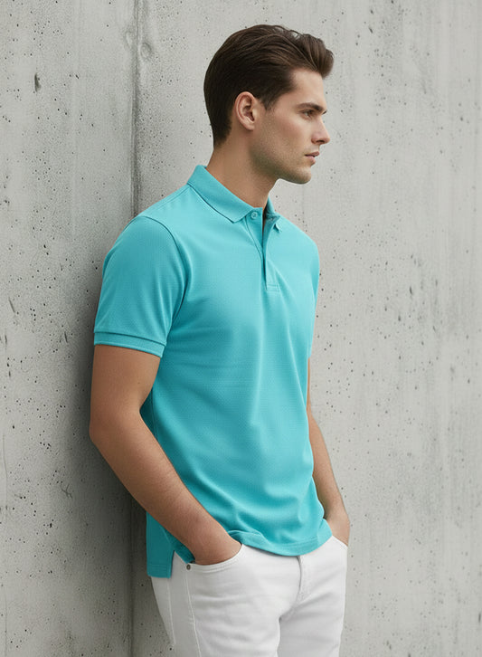 Aqua Polo Tee