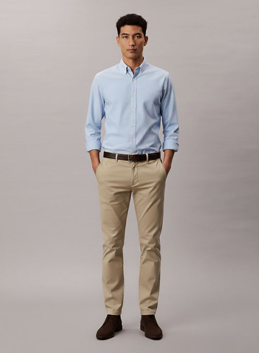 Chinos - Slim Fit Pants (Off-White)