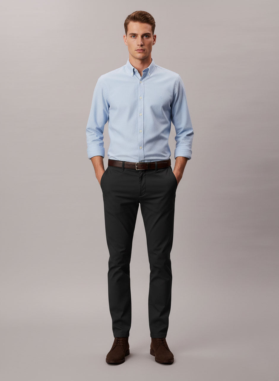Chinos - Slim Fit Pants (Black)