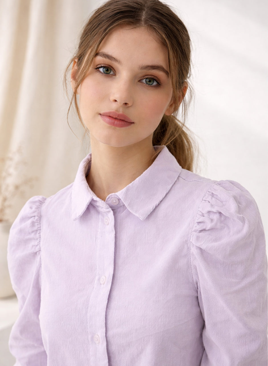 Collar Top - Lilac